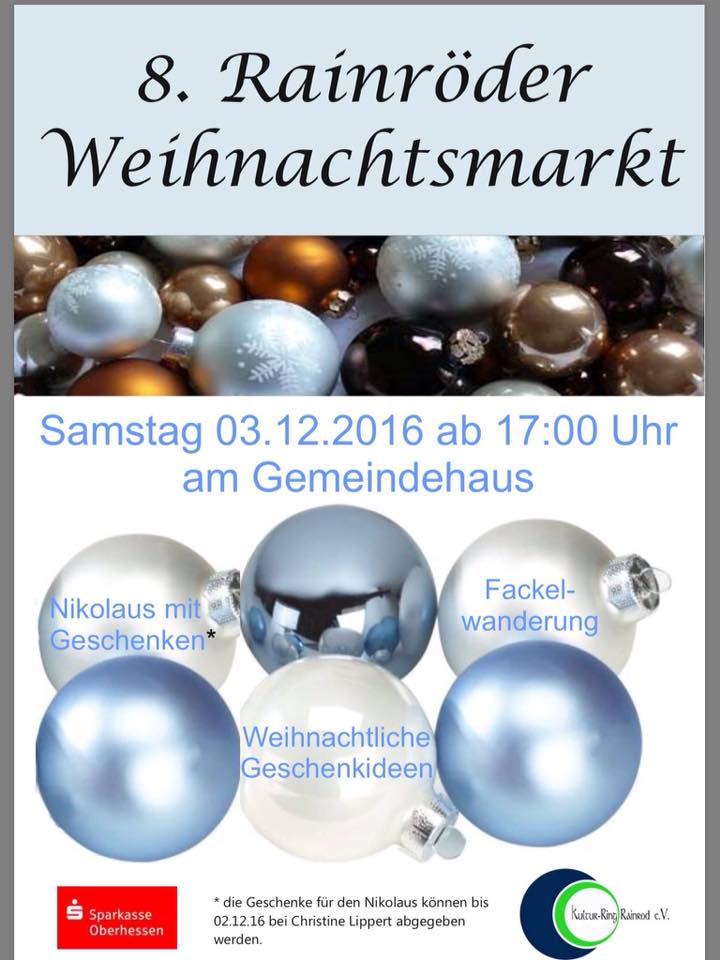 Weihnachtsmarkt Schotten Rainrod 2016