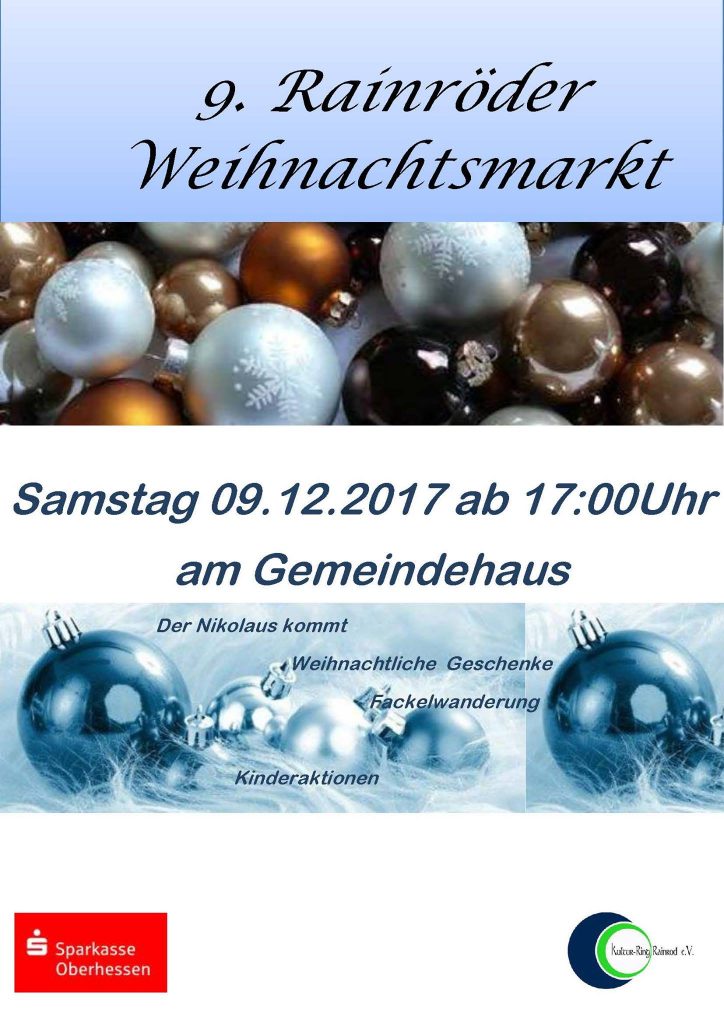 Flyer Weihnachtsmarkt 2017