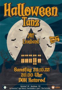 Einladung zum Halloween Tanz 2022